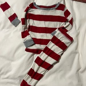 Burt’s Bees Cranberry Rugby Stripe Pajamas 18months